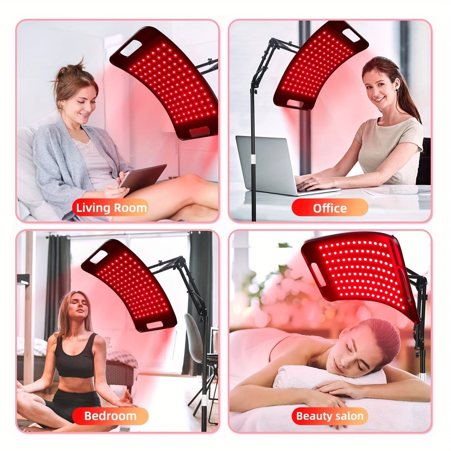 Full Body Infrared Light Therapy Lamp 660nm 850nm with Stand