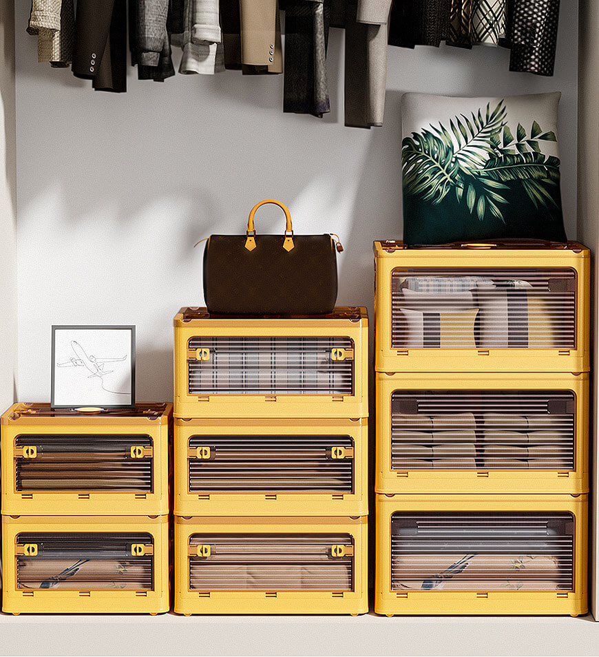 Versatile Collapsible Clear Storage Organizer