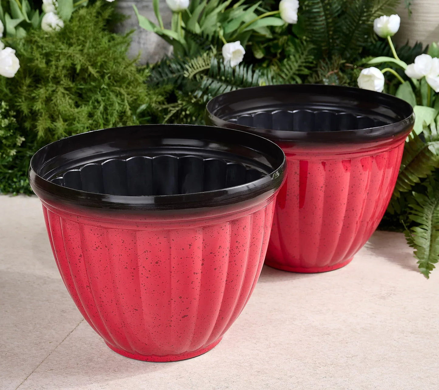 Textured Planter Pot for Thriving Roots | Dual Drainage | 5 Colors