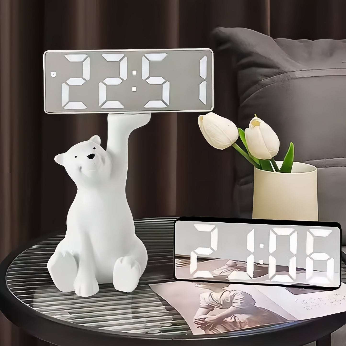 Digital Wake-Up Alarm Clock with Sunrise Light Display