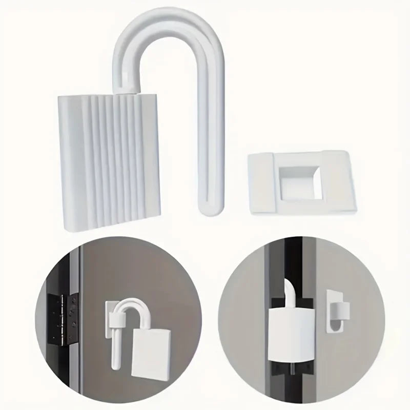 Child and Pet Safety Door Stopper – White Wedge for Bedroom & Bathroom