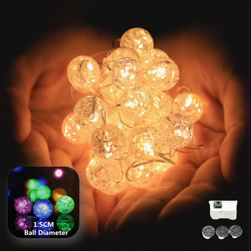 LED String Lights – Warm White – 3 Lighting Modes – Battery Operated