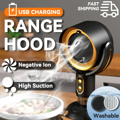 Portable Air Purifier Fan with Ion Technology and USB Charger