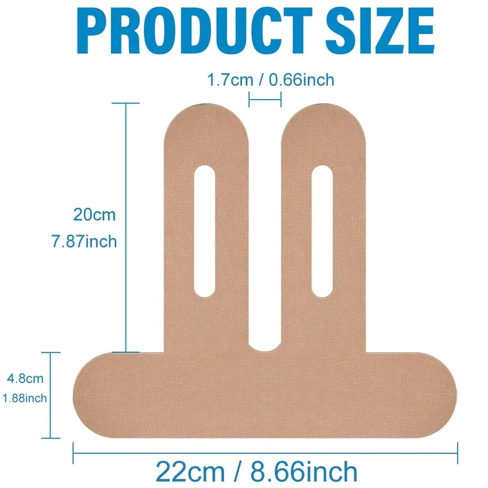 Pre-Cut Support Strips for Knee Relief | 150% Stretch & Non-Slip