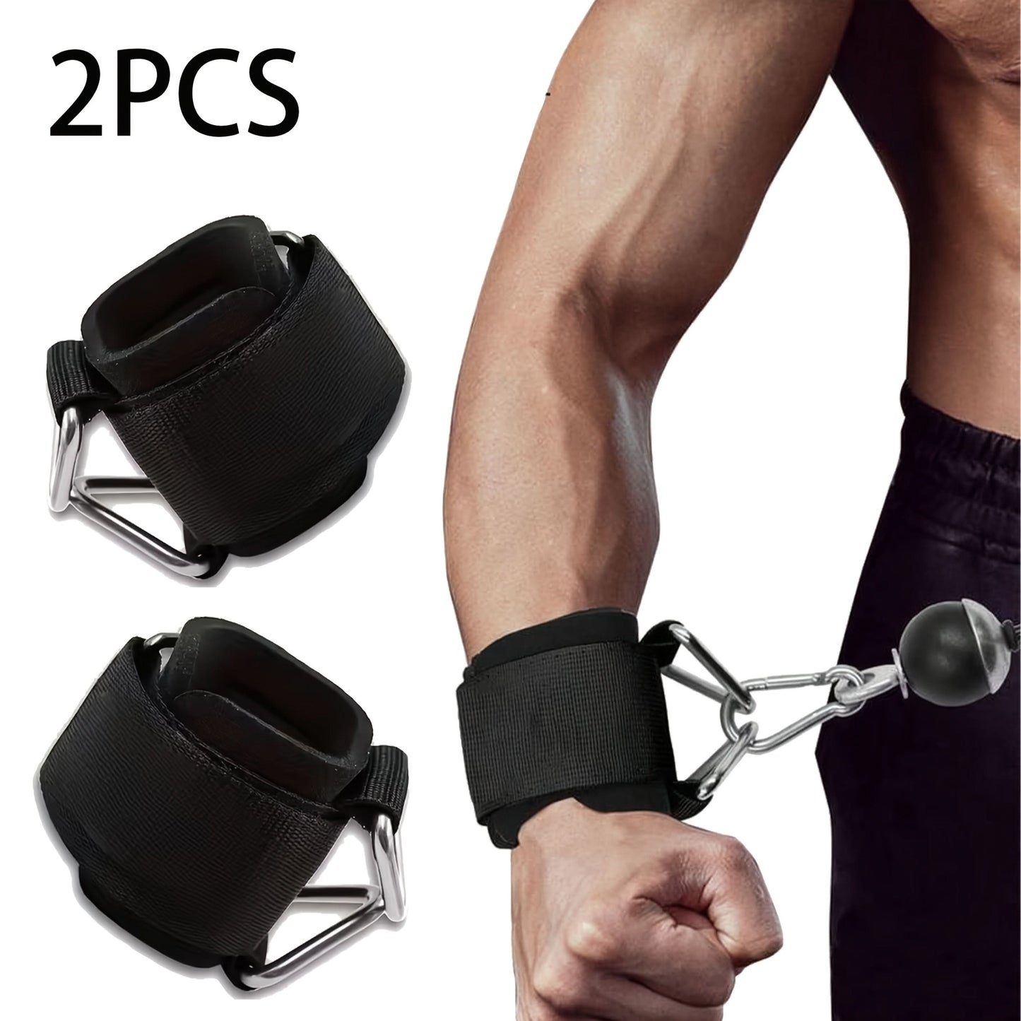 Adjustable Non-Slip Wrist Straps for Enhanced Grip and Lifting Efficiency