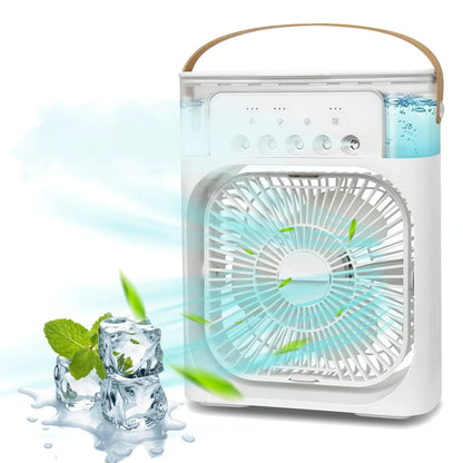 Compact 3-in-1 Air Cooler with Humidifier and LED Night Light