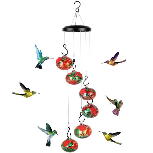 Hummingbird Feeder with Double Design – Durable and Weather-Resistant Wind Chime