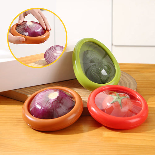 Smart Fresh Keeper Set for Fruits & Veggies | Space-Saving Sealing Containers