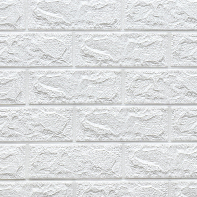 3D Foam Wall Panel in Faux Brick Design for Living Room – Waterproof Peel and Stick