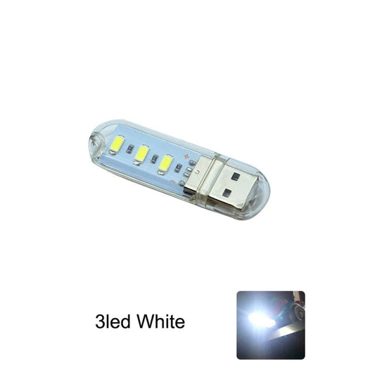 Compact USB LED Reading Light | Night Lamp for Laptop, Power Bank & PC | 5V, 3–24 LEDs