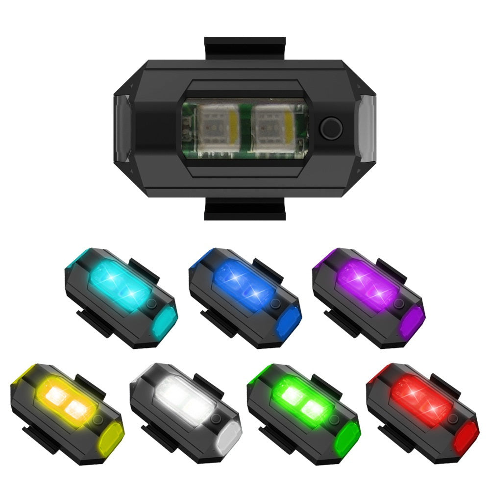 LED Strobe Lights for Airplanes in 7 Colours with USB Charger