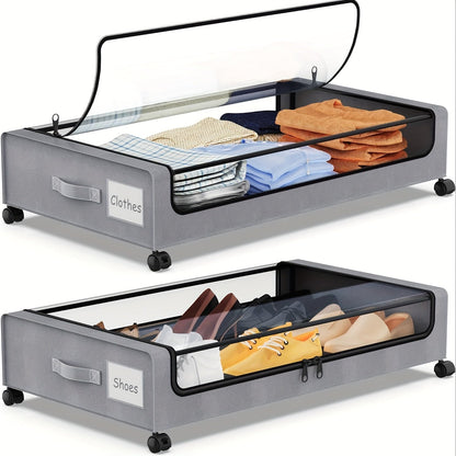 Under-Bed Rolling Storage Bins for Clutter-Free Living