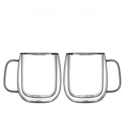 Double-walled Borosilicate Glass Mug – Heat Resistant and Stylish