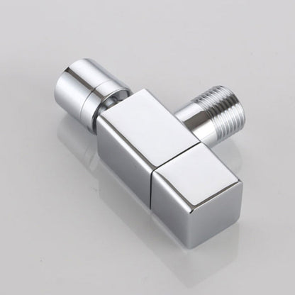 Modern Round Wall-Mounted Bathroom Faucet Handle in Solid Brass
