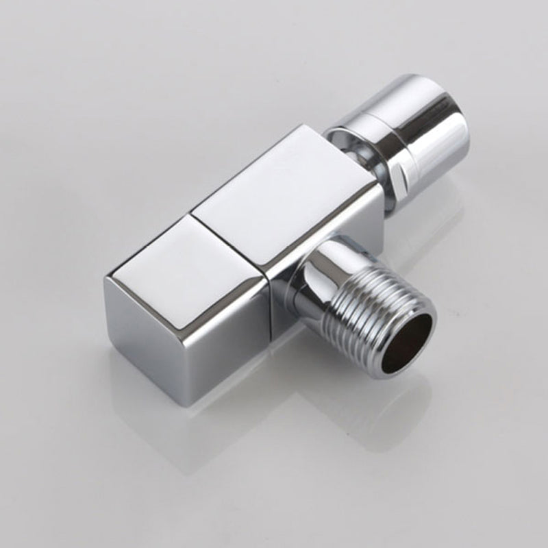 Modern Round Wall-Mounted Bathroom Faucet Handle in Solid Brass