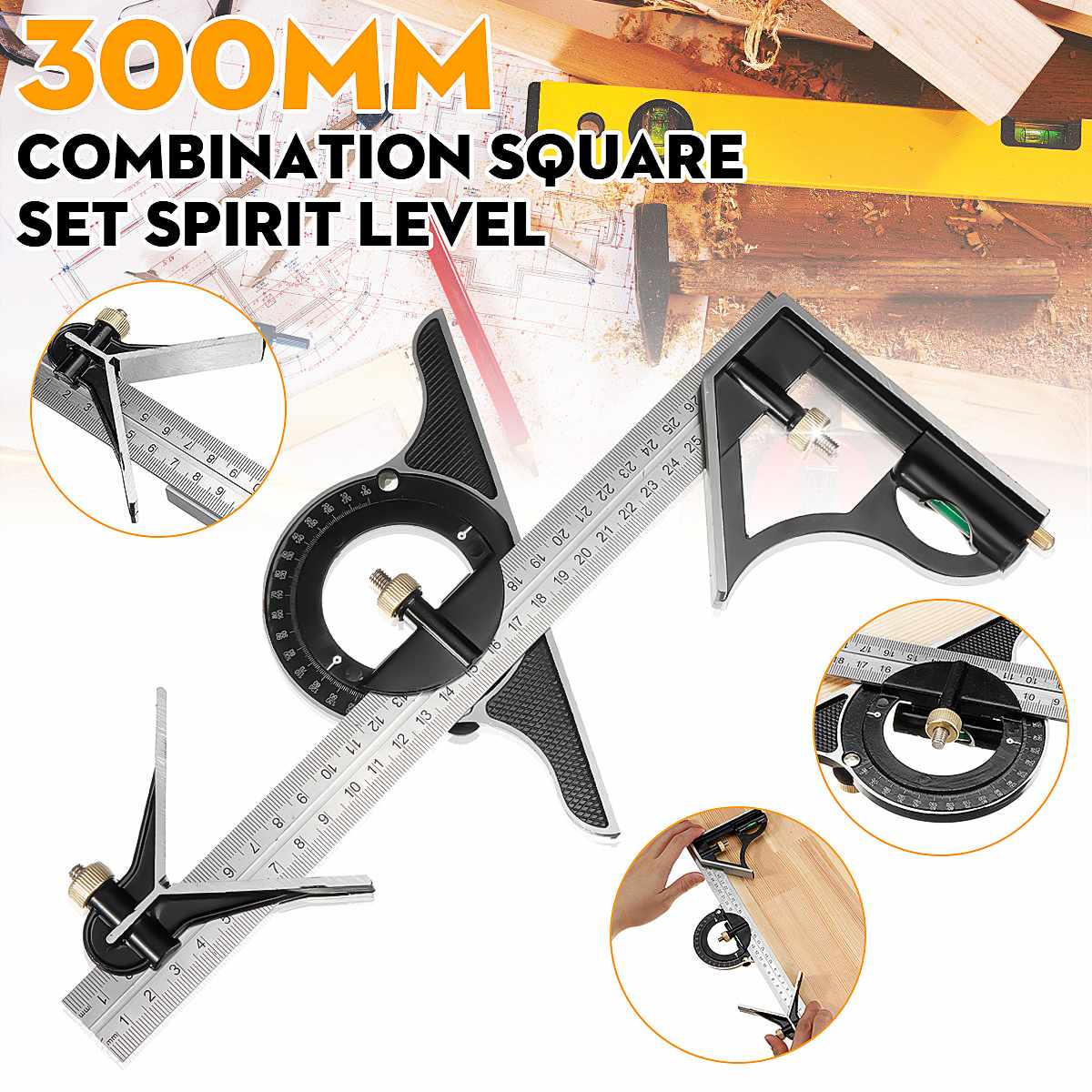 Adjustable Ruler - Versatile Set with Movable Angle Measuring Tool