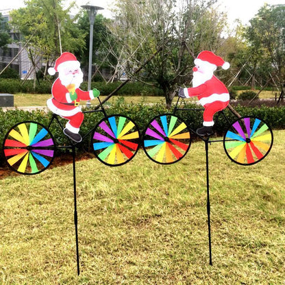 3D Animal Garden Kite on Bicycle | Rotating Outdoor Decoration | 90x53cm | Weatherproof Plastic