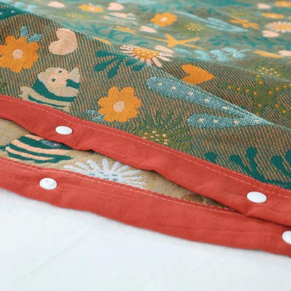 Luxurious Cotton Pillowcases with Reversible Floral Design
