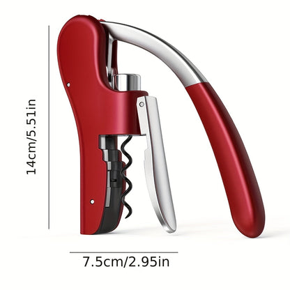 Effortless Wine Opener with Lever Action & Ergonomic Grip