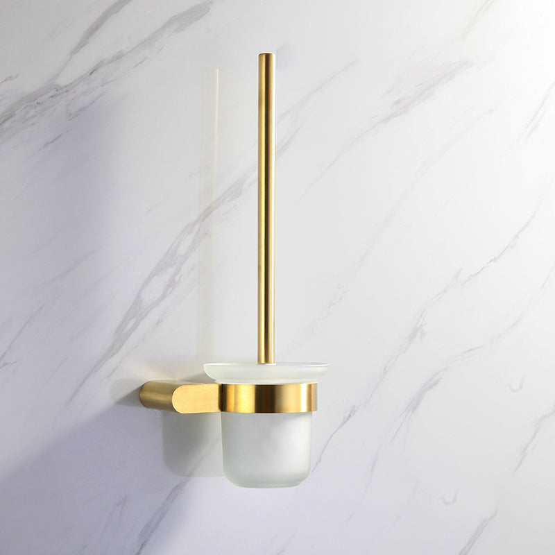 Gold Bathroom Hardware Set – Contemporary Towel Bar and Accessories