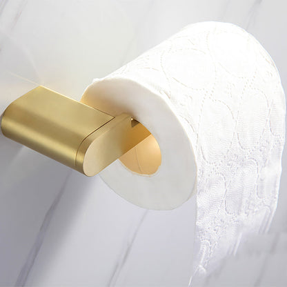 Gold Bathroom Hardware Set – Contemporary Towel Bar and Accessories