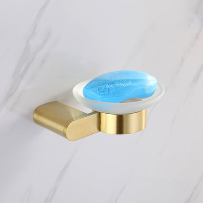 Gold Bathroom Hardware Set – Contemporary Towel Bar and Accessories