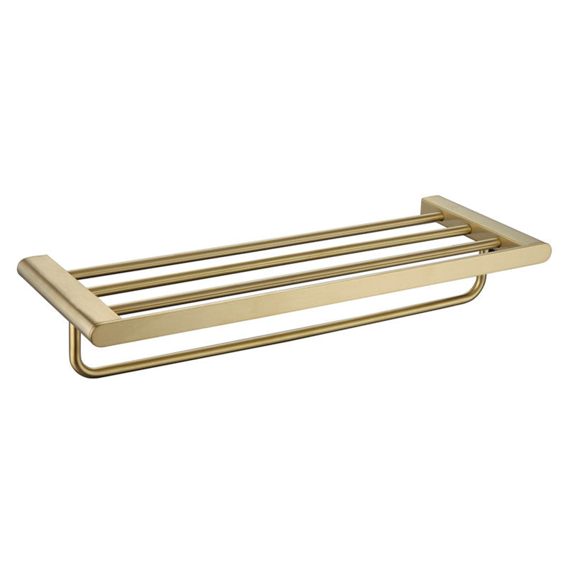 Gold Bathroom Hardware Set – Contemporary Towel Bar and Accessories