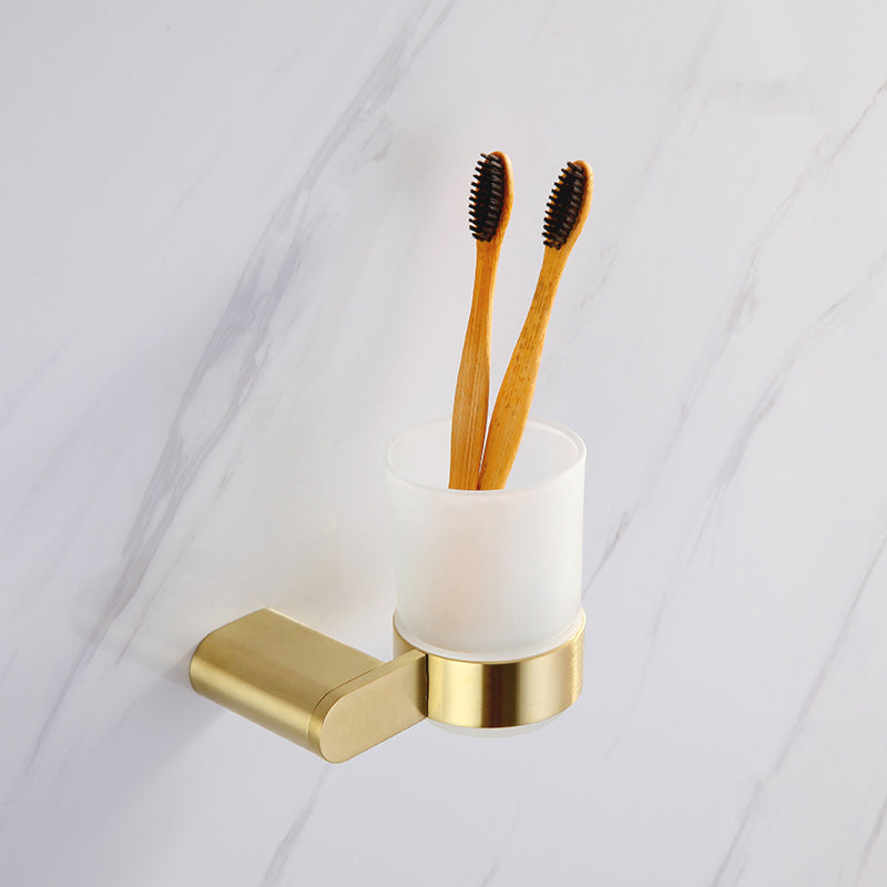 Gold Bathroom Hardware Set – Contemporary Towel Bar and Accessories