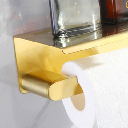 Gold Bathroom Hardware Set – Contemporary Towel Bar and Accessories
