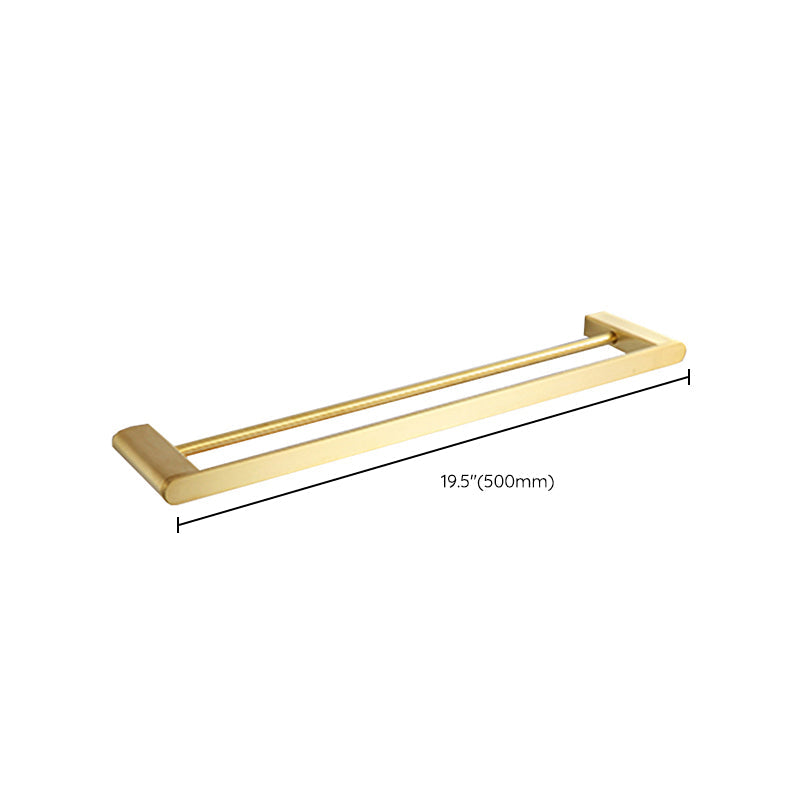 Gold Bathroom Hardware Set – Contemporary Towel Bar and Accessories