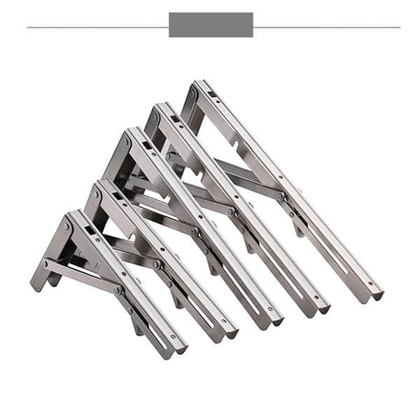 Space-Saving Folding Shelf Bracket for Versatile Use