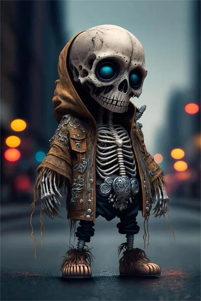 Spooky Skeleton Figurines for Halloween Decor