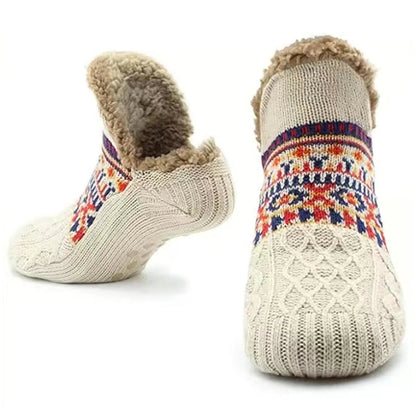 Thermal Winter House Socks | Non-Slip, Cozy Design for Men & Women | Thickly Lined, Extra Warm | Soft, Non-Slip Bed Socks for Home & Holiday