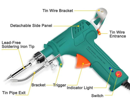 Versatile 60W Soldering Iron Set with Light for Electronics