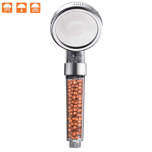 Round Rain Shower Head Set with Handheld Sprayer - 3 Spray Modes