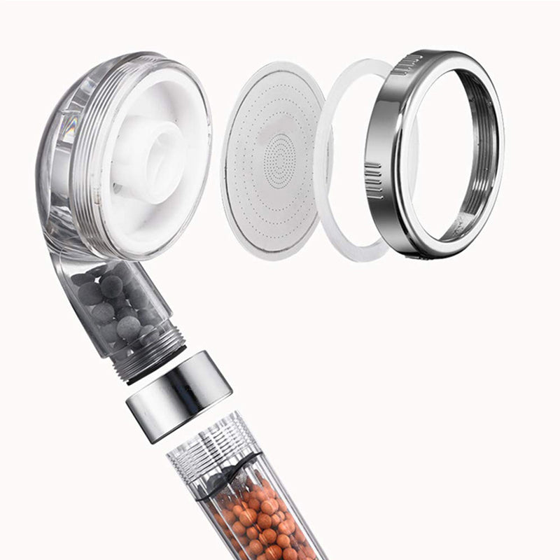 Round Rain Shower Head Set with Handheld Sprayer - 3 Spray Modes