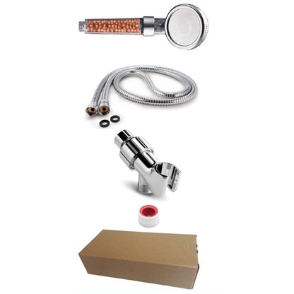 Round Rain Shower Head Set with Handheld Sprayer - 3 Spray Modes