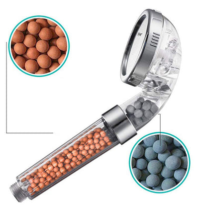 Round Rain Shower Head Set with Handheld Sprayer - 3 Spray Modes