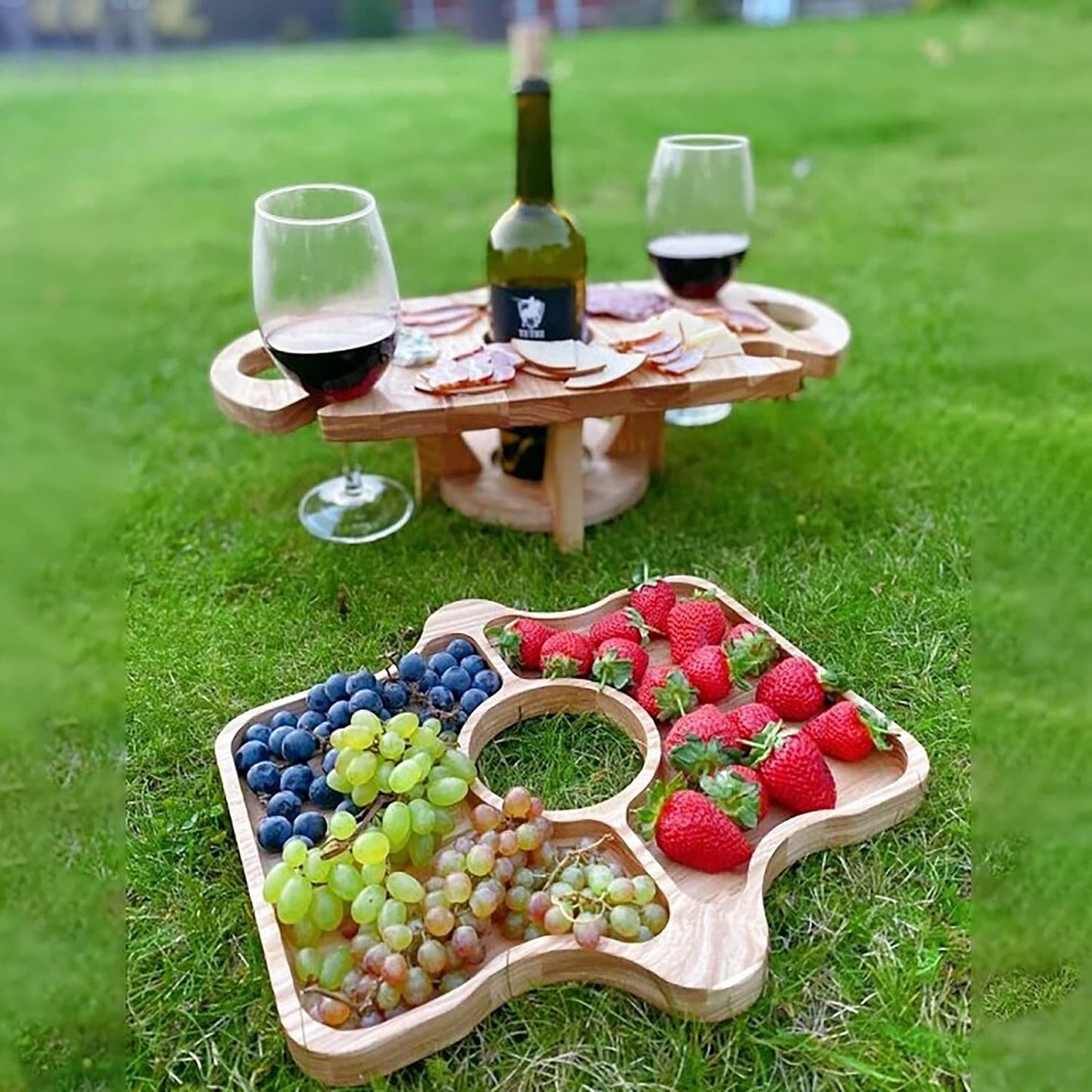 Keep Wine and Snacks Handy for Outdoor Relaxation