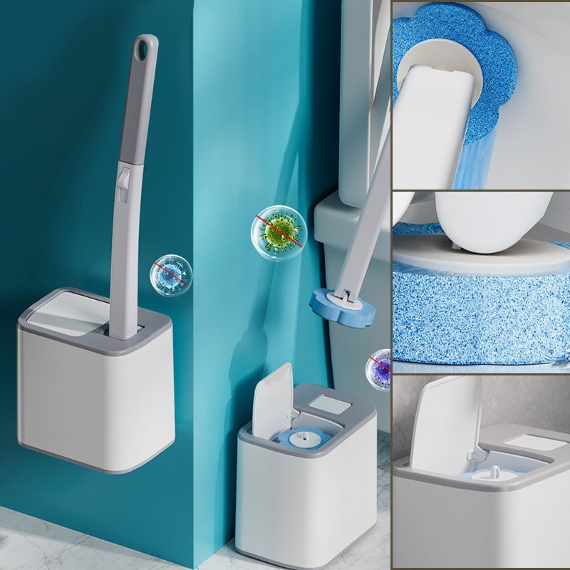 Single-Use Toilet Brush Set for Effortless Cleaning