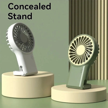 Compact USB-C Folding Fan with Hook – 3 Speed Settings