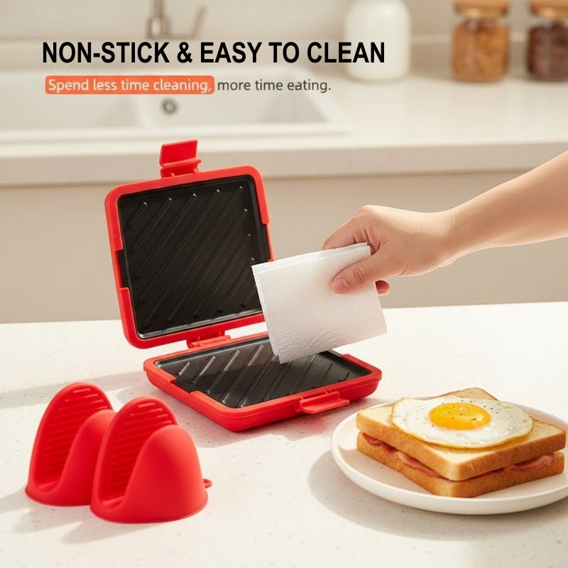 Quick-Crispy Sandwich Maker – Delicious Melty Snacks in Minutes