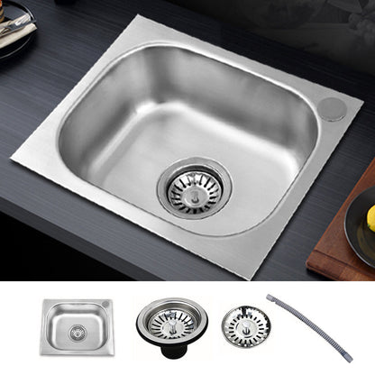 Contemporary Kitchen Sink with Drain Kit - Dirt Resistant Vanity Design
