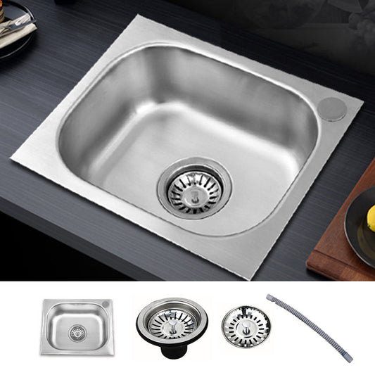 Contemporary Kitchen Sink with Drain Kit - Dirt Resistant Vanity Design