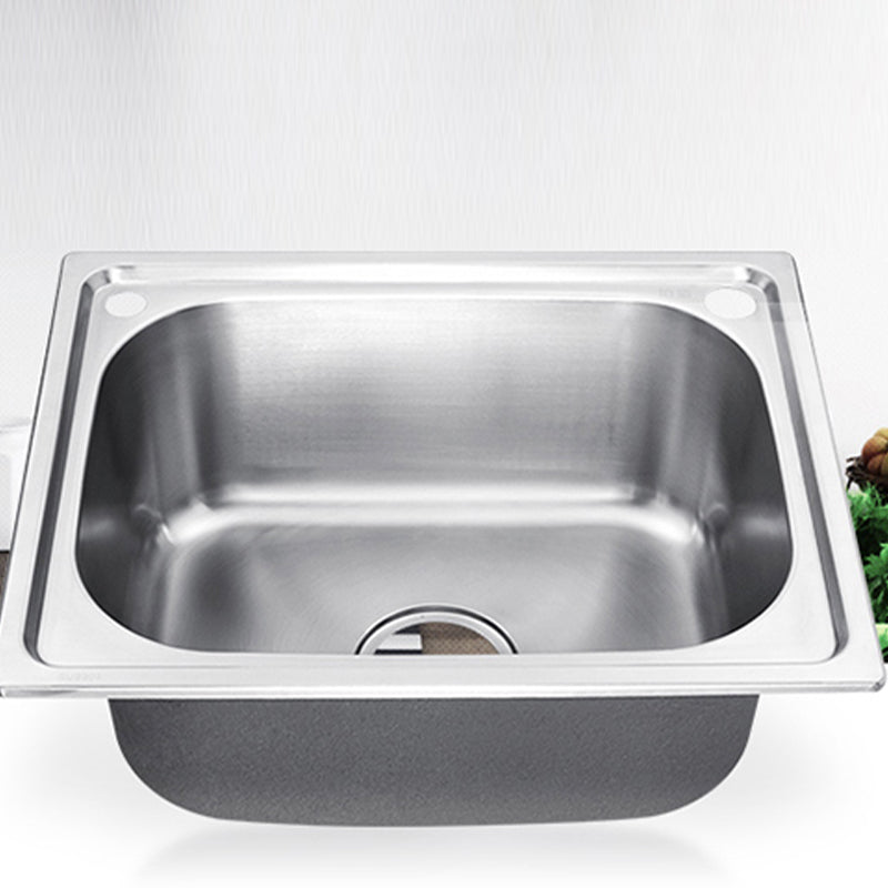 Contemporary Kitchen Sink with Drain Kit - Dirt Resistant Vanity Design
