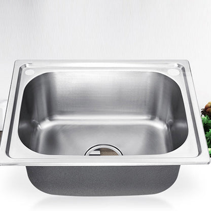 Contemporary Kitchen Sink with Drain Kit - Dirt Resistant Vanity Design