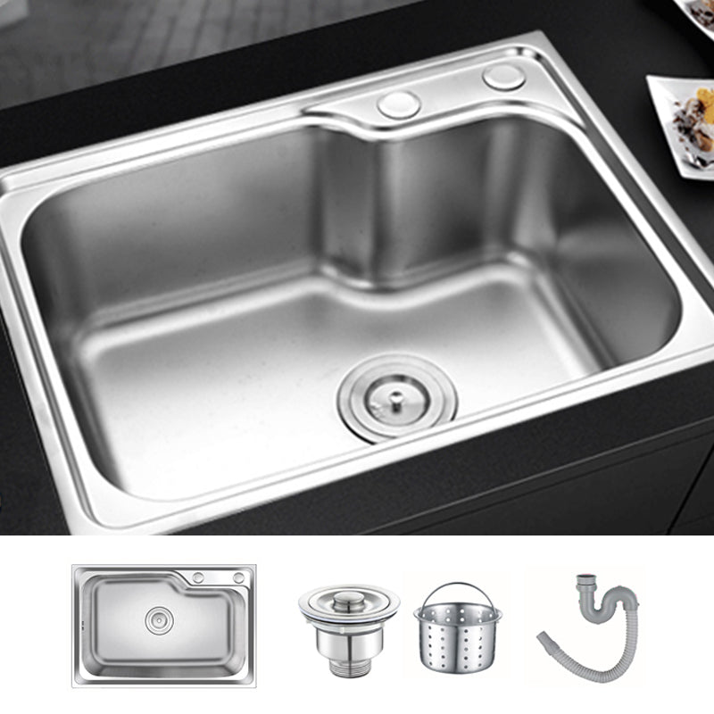 Contemporary Kitchen Sink with Drain Kit - Dirt Resistant Vanity Design