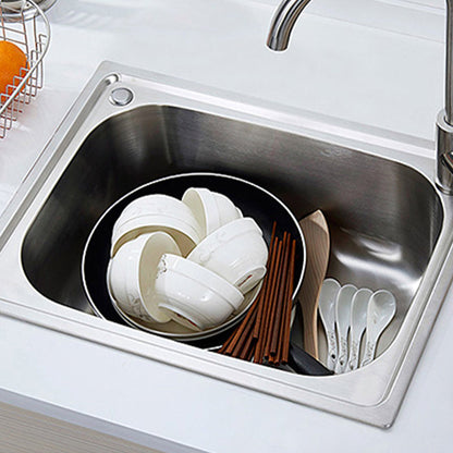 Contemporary Kitchen Sink with Drain Kit - Dirt Resistant Vanity Design