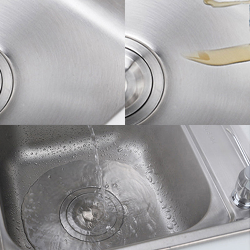 Contemporary Kitchen Sink with Drain Kit - Dirt Resistant Vanity Design