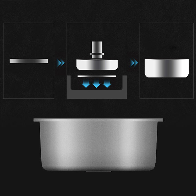 Contemporary Kitchen Sink with Drain Kit - Dirt Resistant Vanity Design